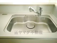 広々とした凸型シンクに洗剤ポケットを標準装備。大きなお鍋など洗いやすいです。