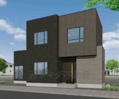 外壁はツートンカラーでスタイリッシュな外観で来客の時が待ち遠しくなりますね。