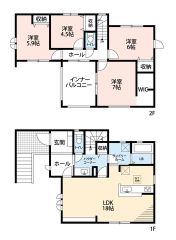 ゆとりある4LDK＾＾全居室収納スペース付きの充実した間取り＾＾