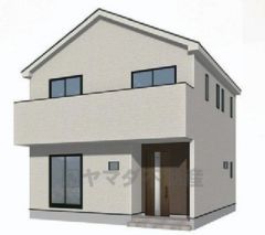 完成予想図。10年間の瑕疵保証が付いた安心の新築戸建。最新の設備で気持ちの良い新生活を送りませんか。
