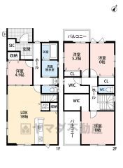 2面バルコニーの光注ぐ空間設計＾＾収納力に優れた間取りです＾＾