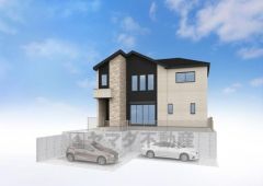 敷地が道路より高い位置にあるため、歩行者から敷地内を覗かれる心配がなく、プライバシーが保たれます。