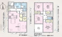 リビング広々20帖＾＾急な雨から洗濯物を守ってくれるインナーバルコニー付き＾＾
