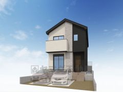 完成予想図。外壁に特殊なコーティングを使用しており、 雨が汚れを洗い流し、日常の汚れからも住まいをしっかり守ります。