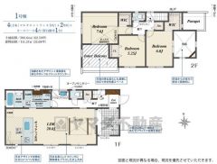 3.75帖のマルチエントランス上部は吹抜になっており、開放的なアウトドア空間になっています＾＾リビングは20帖のゆとりのある広さを確保。