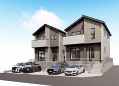 統一された建物外観はもちろん、前面道路に対して屋根方向を合わせることで統一感を作り出し、街並みとしての資産価値を高めます^^