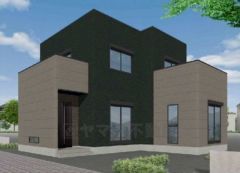 外壁はツートンカラーでスタイリッシュな外観で来客の時が待ち遠しくなりますね。