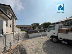 現地（2026年7月21日）撮影。5号地。家計にも環境にも優しいオール電化住宅＾＾南向き、陽当たり良好＾＾