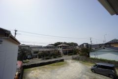 2階バルコニーからの眺望です。前面に遮るものがなく景色を一望できます。