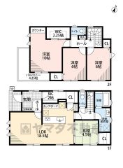 主寝室は10帖の大空間で大型のベッドなどを置いてもゆとりがあります＾＾