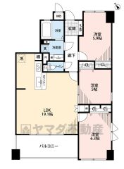 南西向きで陽当たり良好＾＾ リビングは19帖以上でご家族皆がゆったり寛げる憩いの空間となりそうです。