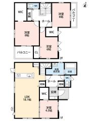 南向き＾＾WIC3ヶ所あり＾＾リビングは道路の反対側にあるため、歩行者から覗かれる心配がなく、プライバシーが保たれます。