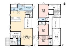 暮らしにゆとりと安らぎを与える開放感いっぱいの吹き抜けおある間取り。上下階の一体感も家族のふれあいを演出します。