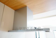 お手入れが簡単なスリム型レンジフードです。調理により発生する油煙や臭いを吸い込み、屋外へ排気してくれます。