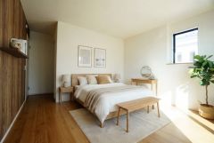 家具はイメージです。アクセントクロスがオシャレですね。インテリアでどんな部屋にするのか考えるのも楽しみです。