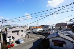 2階バルコニーからの眺望です。前面に遮るものがなく景色を一望できます。