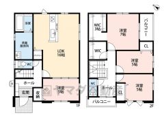 リビングは16帖の開放感あふれる空間です。2階は洋室が3部屋あるので、お子様が大きくなっても安心ですね＾＾