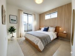 家具はイメージです。ご夫婦お二人のプライベートシーンを演出する寝室は、大容量のウォークインクローゼット付き。