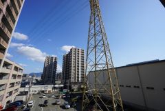 バルコニーからの眺望です。