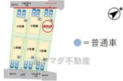 2号棟。カースペース2台分あり＾＾4号棟成約済み。