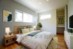 家具はイメージです。アクセントクロスがオシャレですね。インテリアでどんな部屋にするのか考えるのも楽しみです。