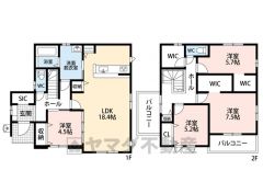 とにかく収納力に優れた間取りです。