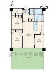 約12坪の広々専用庭付き＾＾各居室収納に加え、大容量のSICや廊下収納などが付いた収納力のある間取り＾＾