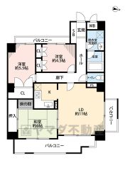 角部屋・3面バルコニーで風の通る間取り＾＾各居室に収納があるのでお部屋をスッキリ保てます＾＾
