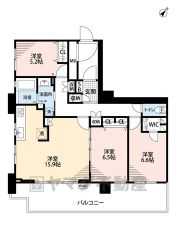 とにかく収納力に優れた間取りです。リビングは15.9帖の開放感あふれる空間です。