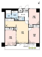 南東向きで陽当たり良好です＾＾各居室収納完備。オールフローリングでお掃除しやすいのも嬉しいですね＾＾