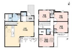 4ＬＤＫとウォークインクローゼットでゆとりのある暮らしが実現。