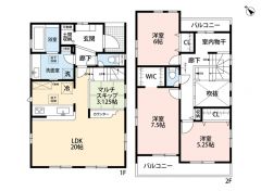 3LDK、広々LDK20帖＾＾収納力と吹抜けで開放感を両立＾＾家族が自然と集まるマルチスキップ空間のある住まい。