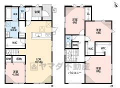 家具の配置がしやすい縦型リビング。広いLDKを探していた方に。