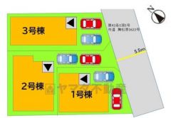 （2号棟）カースペース2台分あり。