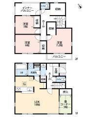 LDKと和室を合わせると21帖の大空間となります。2階にストレージルーム付き＾＾