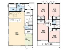 水回りがまとまった家事導線がスムーズな間取り＾＾2階に洋室が4部屋あるのでお子様が大きくなっても安心ですね＾＾