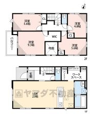 全室2面採光、風の通る気持ちの良い家。