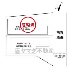1号地。2号棟成約済み。カースペースあり。