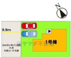 駐車スペースはゆとりある2台分を確保。マイカー用に、お客さま用に、余裕を持ってご利用いただけます。