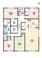 和室含む4LDK＾＾全居室収納スペース付きの充実した間取り＾＾