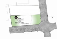 区画図。条件付き土地。お気軽にお問い合わせください。