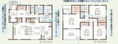 ゆとりある4LDK＾＾全居室収納スペース付きの充実した間取り＾＾