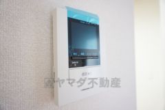 同仕様写真。防犯はもちろん、セールスマン対策にもなるモニター付きインターホンです。お子さん1人での留守番時にも活躍しそうです。