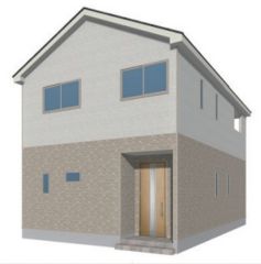 3号棟。シンプルでいつまでも飽きのこないデザインが周囲の環境に調和し、どんなご家族にもフィットするデザインです。