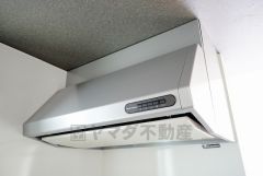お手入れが簡単なスリム型レンジフードです。調理により発生する油煙や臭いを吸い込み、屋外へ排気してくれます。