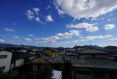 2階バルコニーからの眺望です。前面に遮るものがなく景色を一望できます。