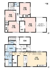 4LDK^^全居室収納スペース付きの充実した間取り＾＾