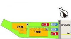 1号棟。カースペース並列2台分＾＾
