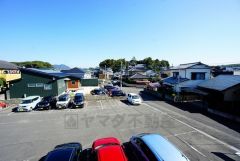 2階バルコニーからの眺望です。前面に遮るものがなく景色を一望できます。