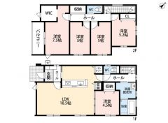 2階に洋室が4部屋完備されているのでお子様が成長しても安心です＾＾